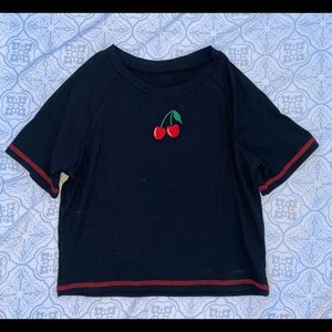 Black Cherry Crop Top